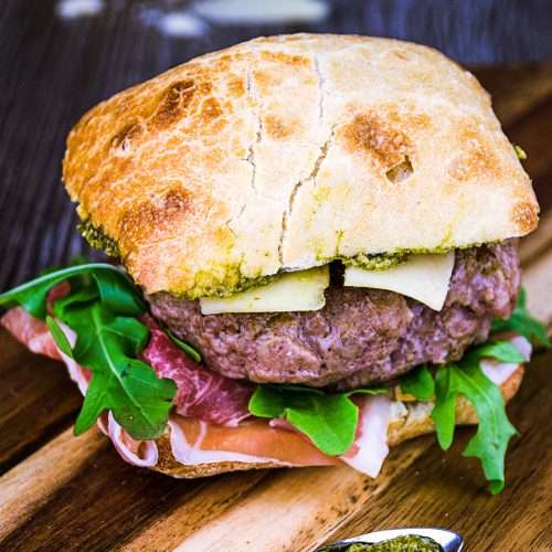 Pesto-Parma-Burger