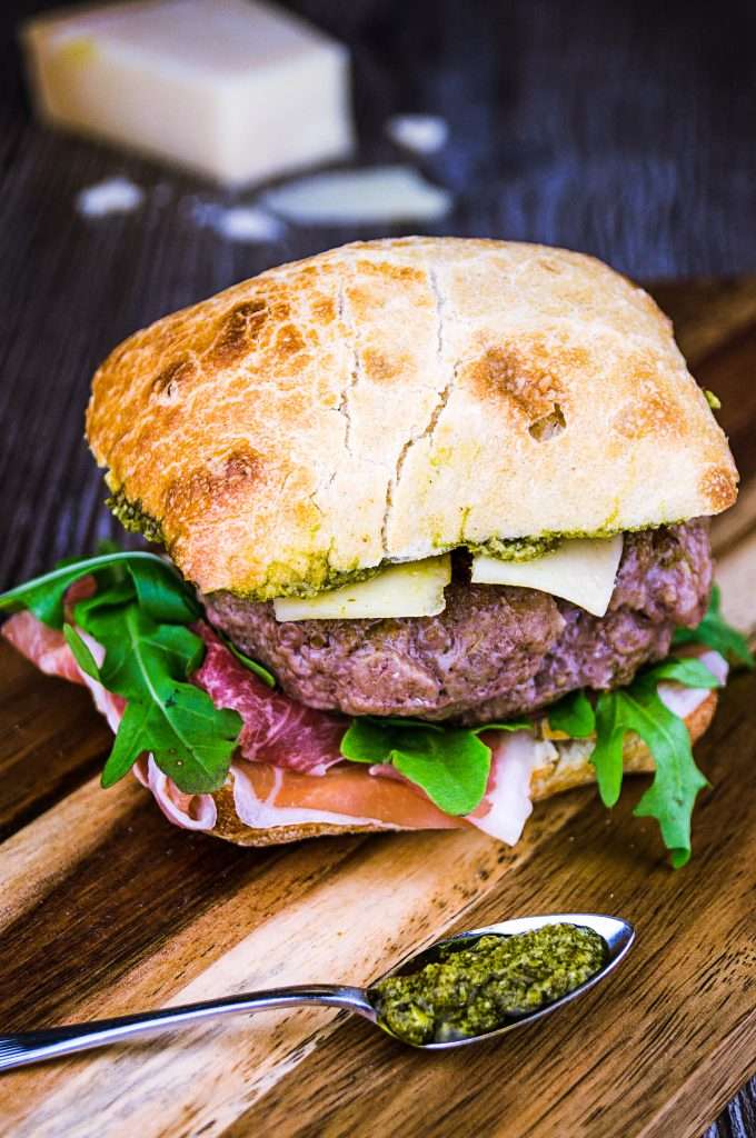 Pesto-Parma-Burger